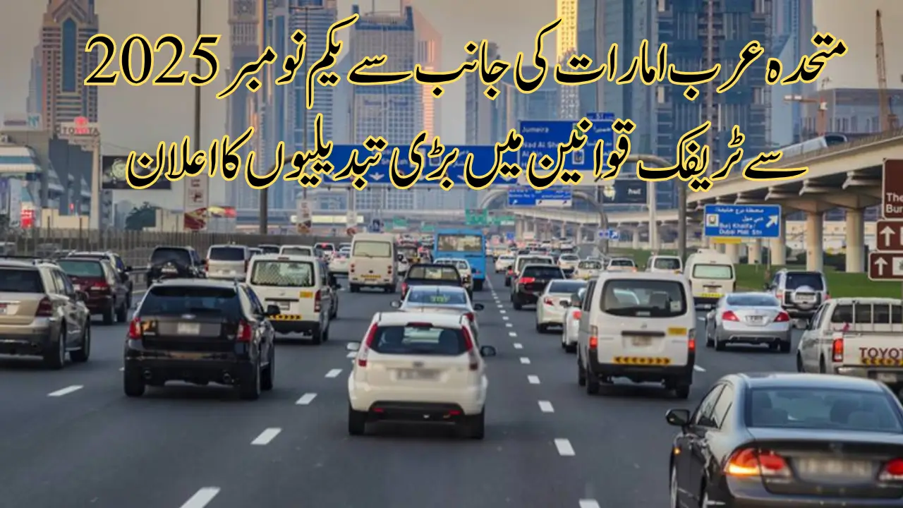 UAE New Traffic Laws 2025 Major Rule Changes Coming Into Effect From November 1