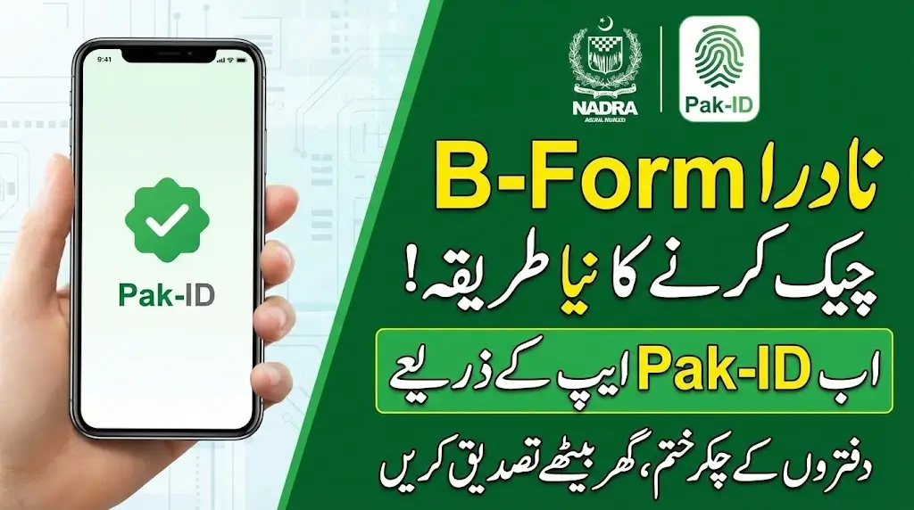 Nadra B-Form Check Online By Using Pak-ID Full Details Here Step-by-Step